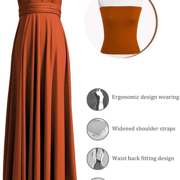 Twist Wrap Plus Size & One Size Infinity Dress - Ideal for Weddings & Events - Picture 2 of 5